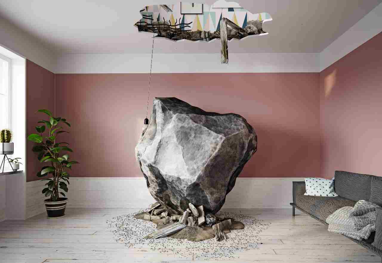 Meteorite caduto in una casa (Adobe Stock)
