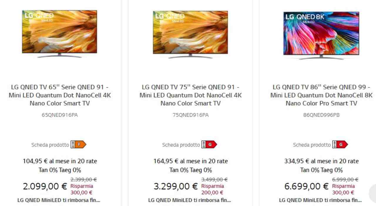 La promo LG sulle sue smart tv