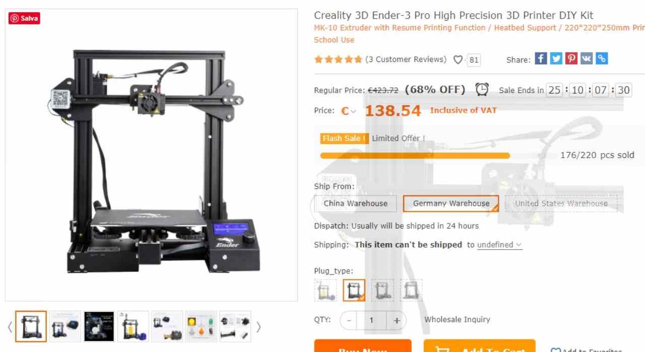 Stampanti 3D in offerta su Cafago