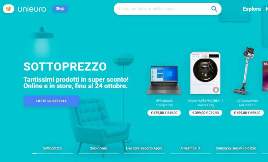 Volantino Unieuro Sottoprezzo
