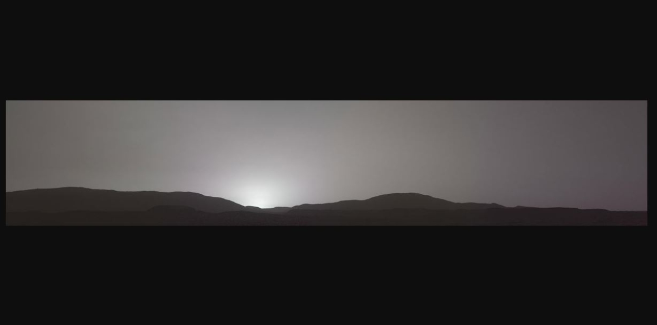 Tramonto su Marte (Foto Nasa)