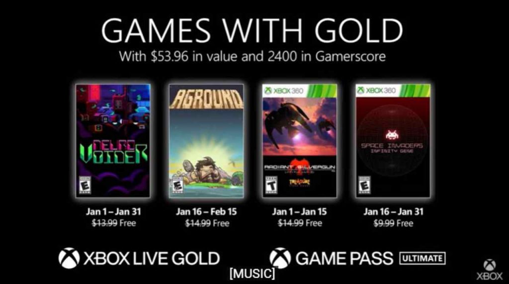 Games With Gold gennaio, 24/12/2021 - Computermagazine.it