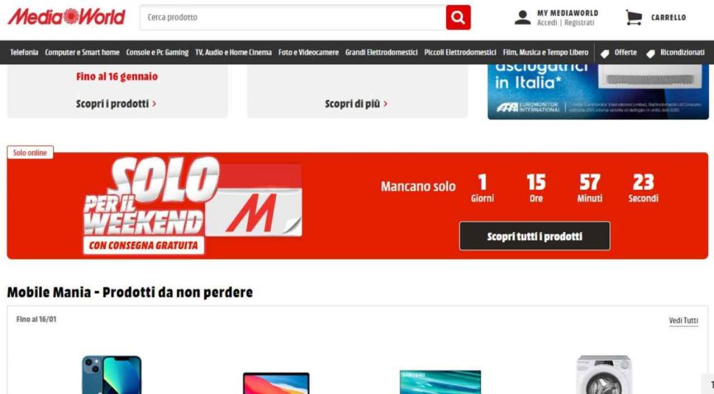 Mediaworld, 15/1/2022 - Computermagazine.it