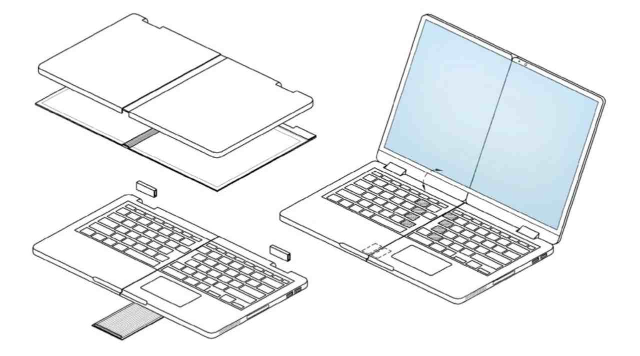 Samsung registra il brevetto per un laptop che si piega in quattro come un "tovagliolo"