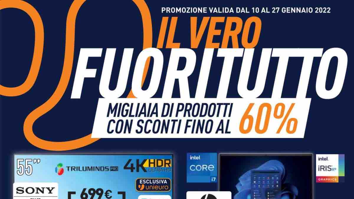 Unieuro: ecco il volantino valido fino al 27 gennaio - 11012022 www.computermagazine.it