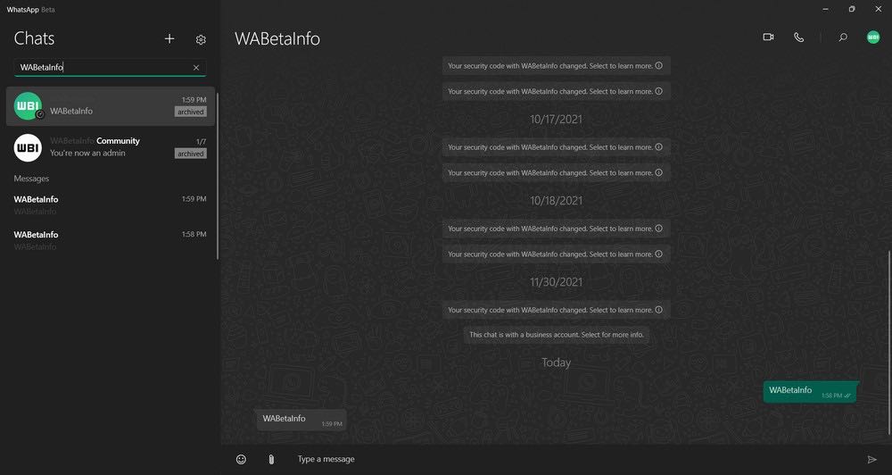 WhatsApp Beta: ecco come appare la modalità scura di Windows 11 - 09022022 www.computermagazine.it