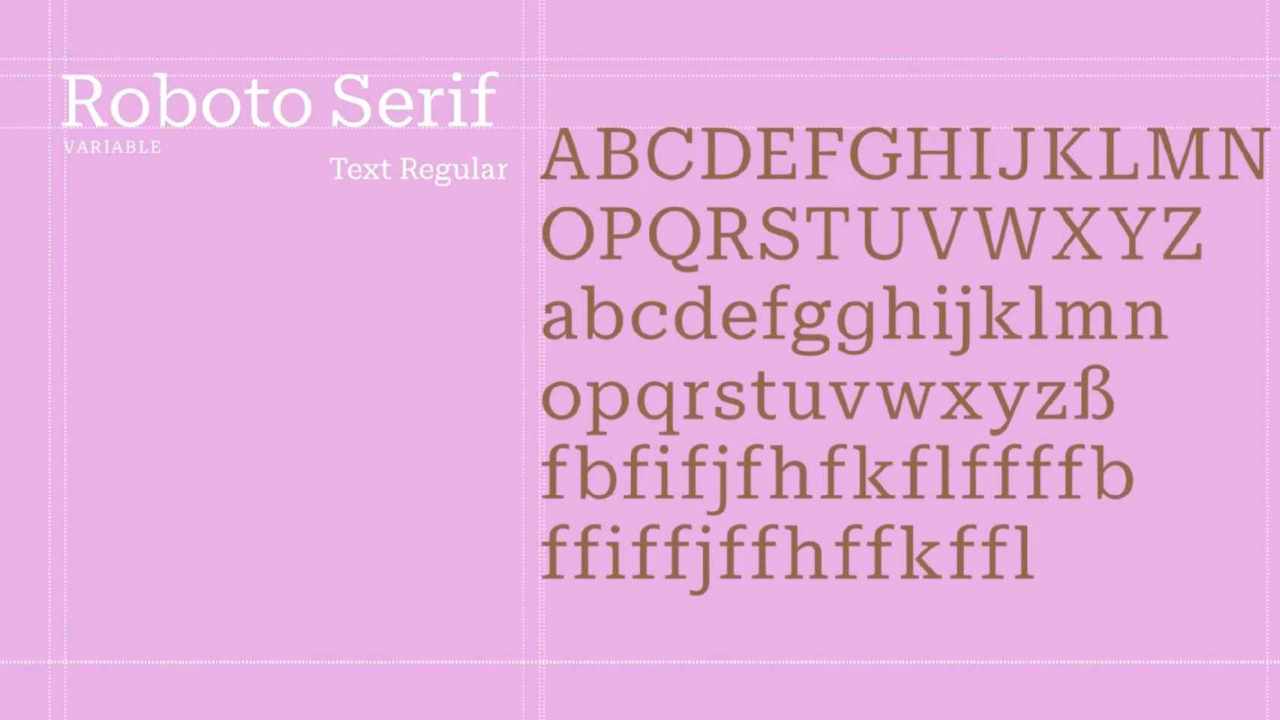 Google presenta Roboto Serif un nuovo font facile da leggere che non sforza gli occhi