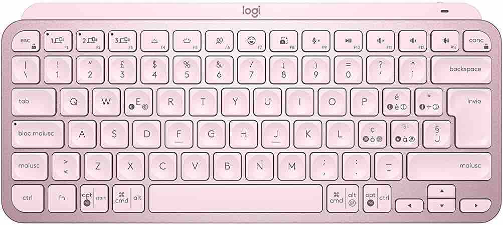 Logitech MX Keys mini rosa - 070322 www.computermagazine.it