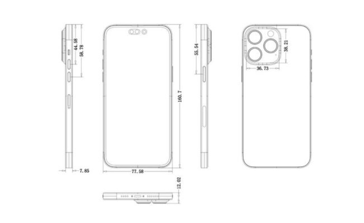 iPhone 14, le dimensioni, 23/3/2022 - Computermagazine.it