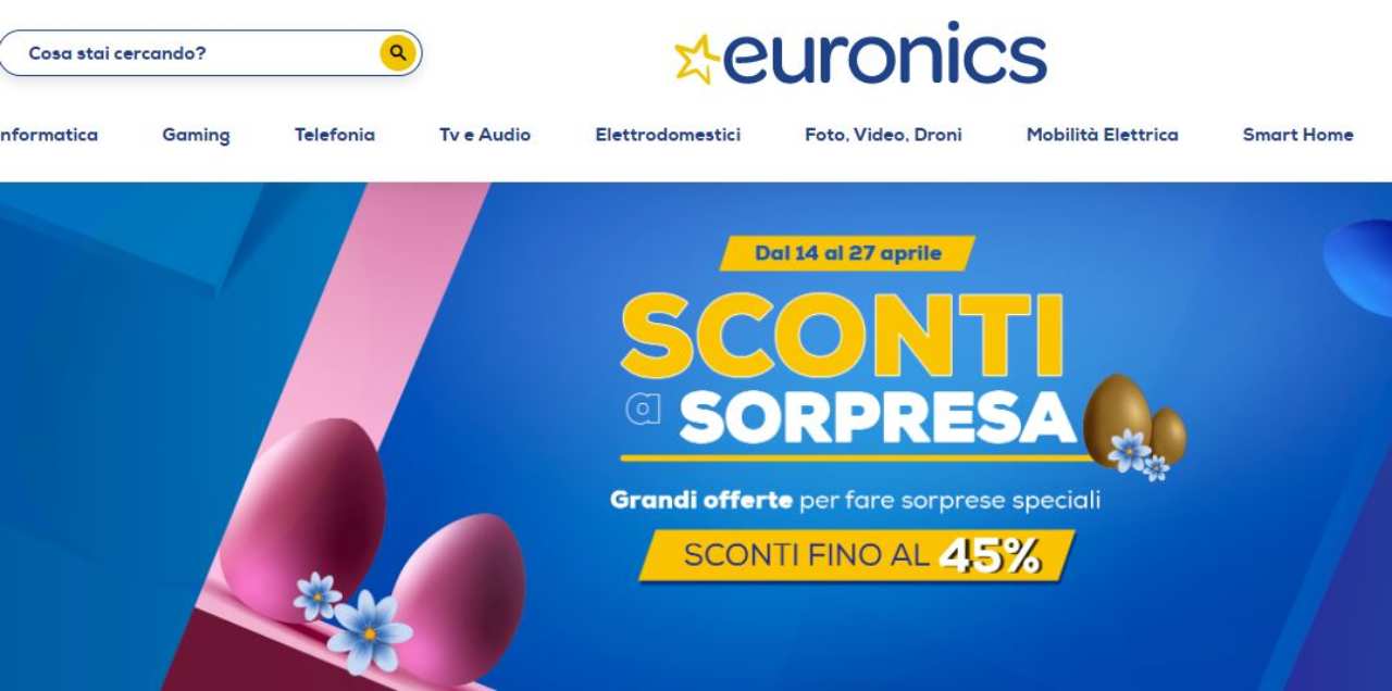 Volantino Euronics, Sconti a sorpresa, 14/4/2022 - Computermagazine.it