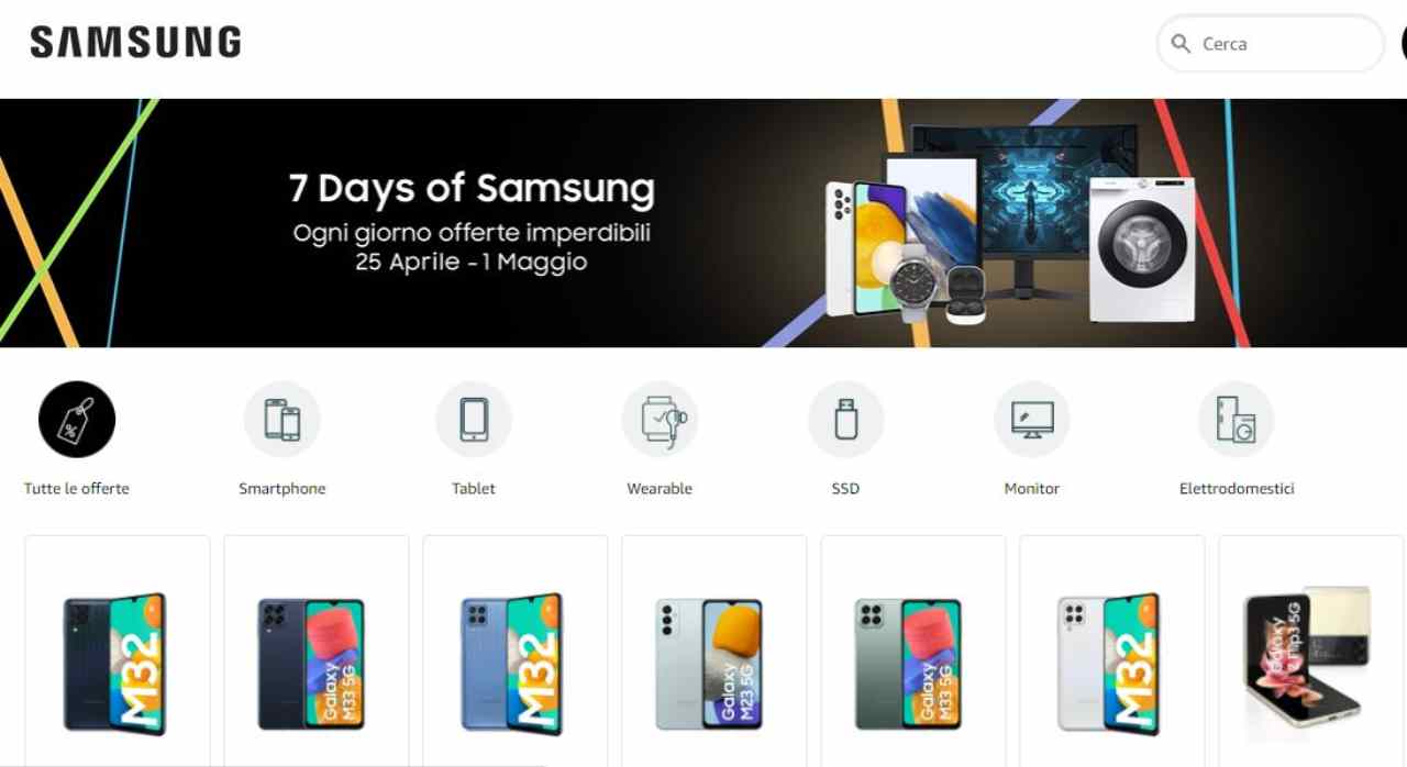 Samsung 7 Days di Amazon, 26/4/2022 - Computermagazine.it