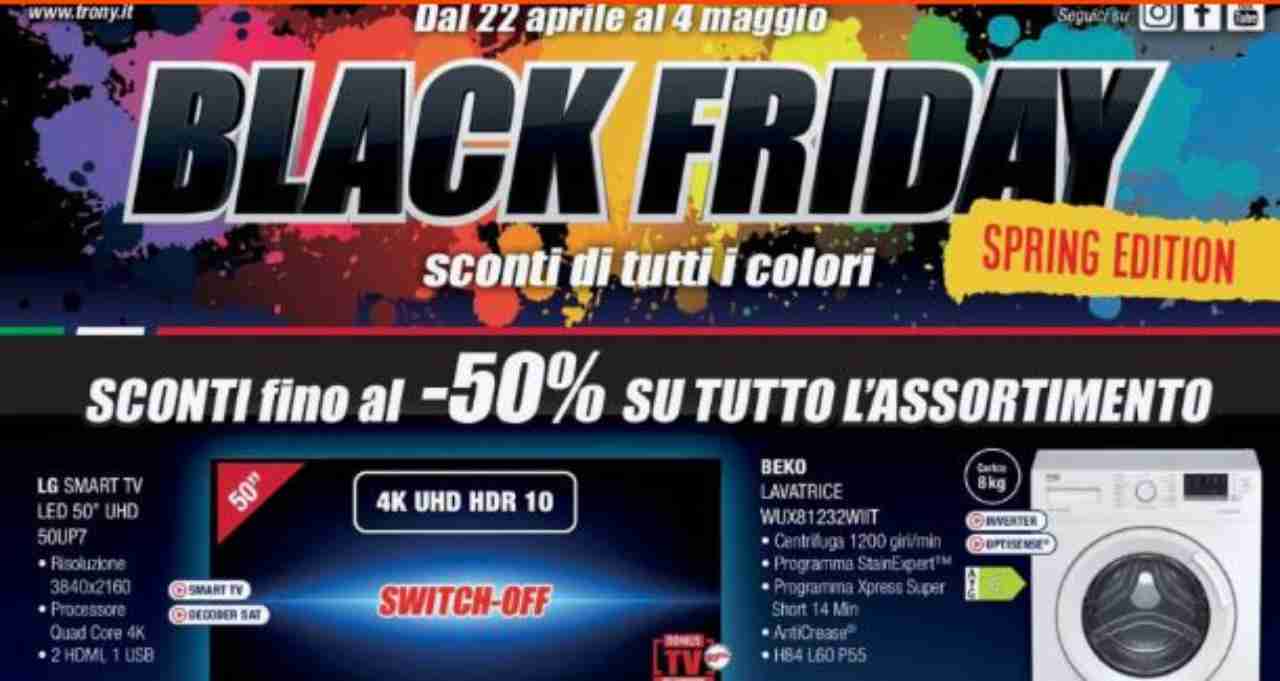 Volantino Trony Black Friday, 23/4/2022 - Computermagazine.it