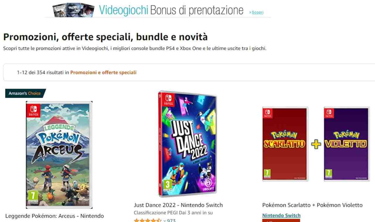 Videogiochi in offerta Amazon, 4/4/2022 - Computermagazine.it