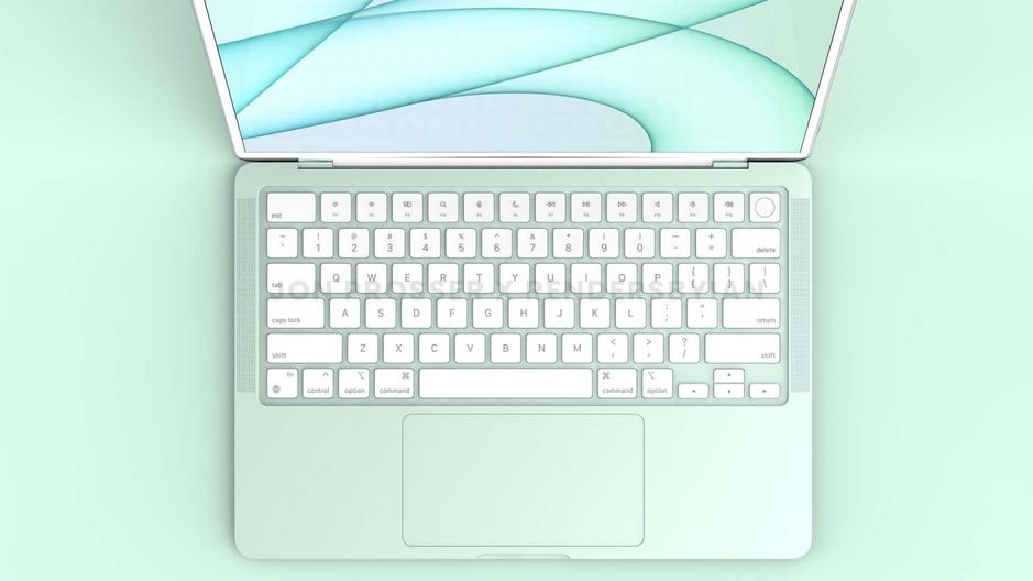 MacBook Air, render del nuovo modello con chip M2 - 310522 www.computermagazine.it