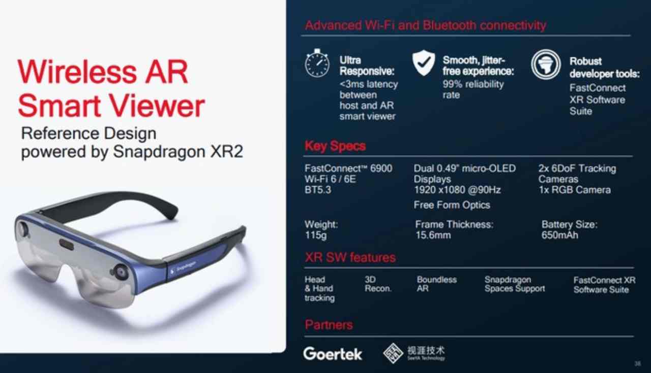 Snapdragon XR2, gli smartglasses wireless con AR