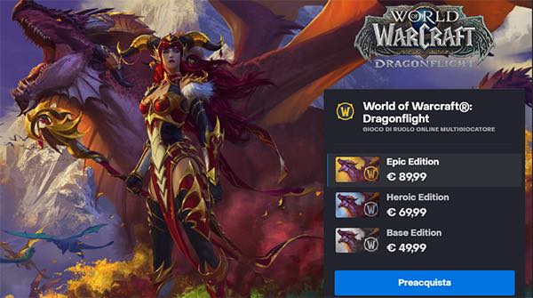 World of Warcraft Dragonflight disponibile al pre-ordine - 230622 www.computermagazine.it