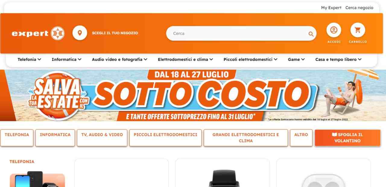 Expert volantino Sotto costo, 19/7/2022 - Computermagazine.it