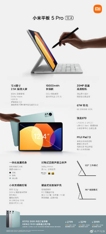 Xiaomi Pad 5 Pro è ufficiale - 16822 www.computermagazine.it