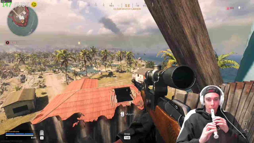 Follie della Rete: uno streamer usa un flauto dolce per sparare col fucile in Call of Duty Warzone