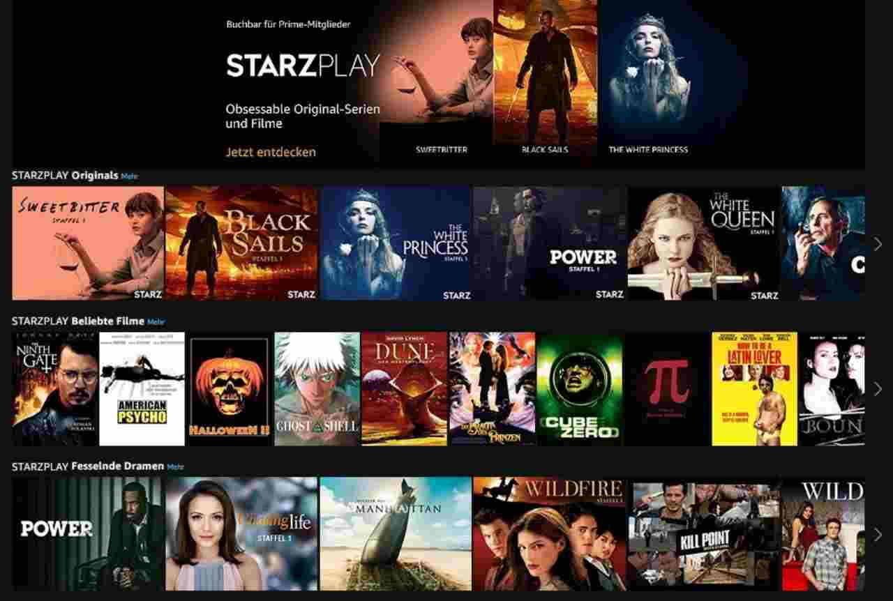 StarzPlay e Amazon Prime Video, 30/9/2022 - Computermagazine.it