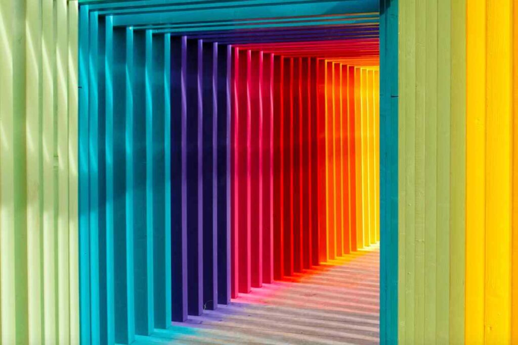 una gamma di colori